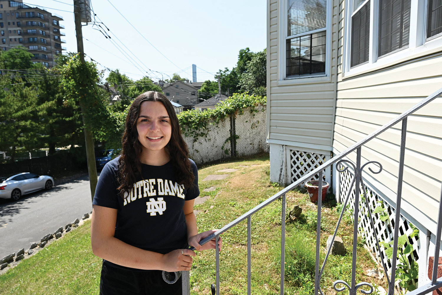 University of Notre Dame student Ryan Benevento, 20, is helping mothers and their children as an intern at Good Counsel Home on Staten Island this summer. The incoming junior is planning to become a neonatal nurse.